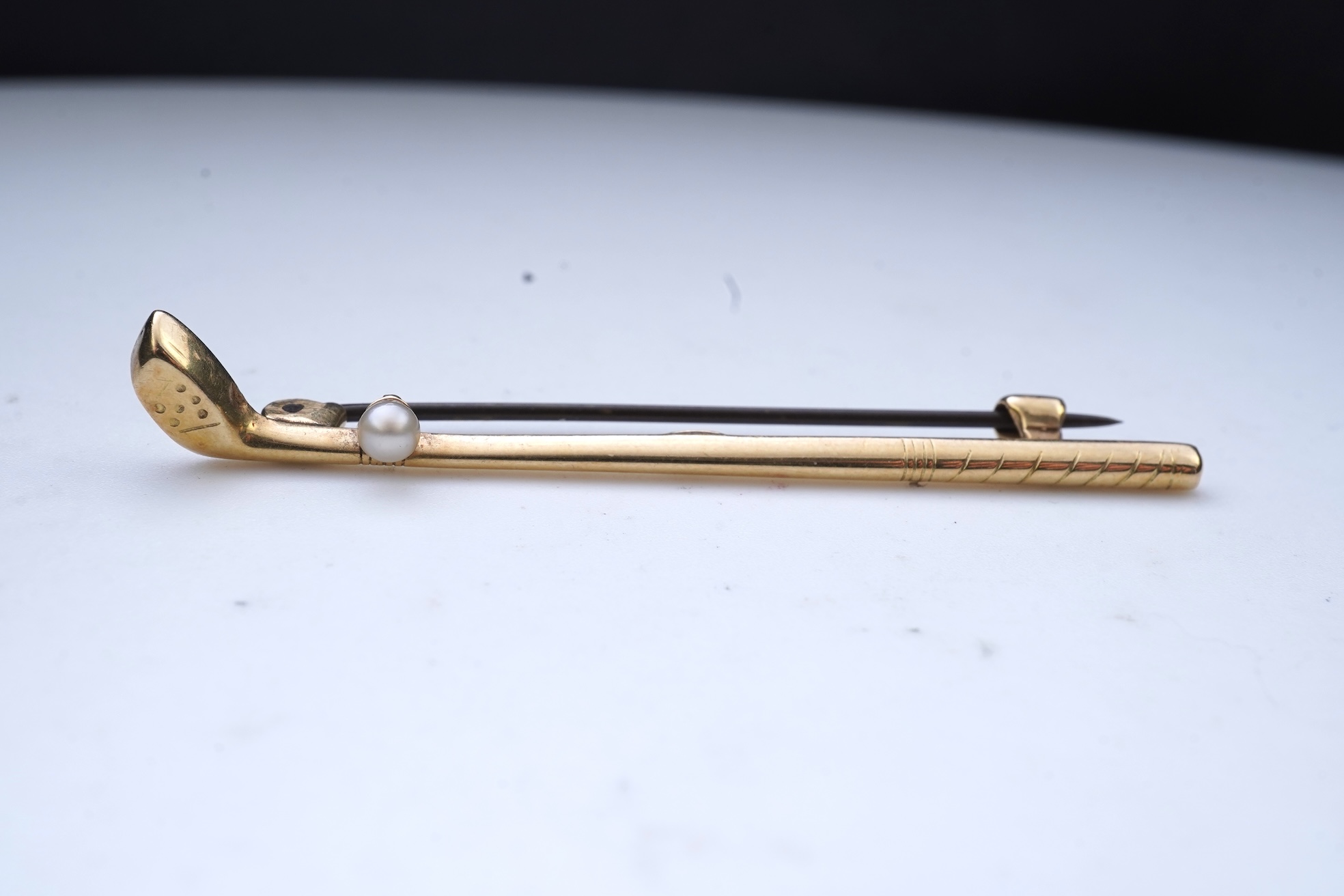 A gold and pearl novelty brooch, early 20th century